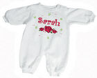 61410X - New Baby "Lovely As A Rose" Personalized Fleece Romper